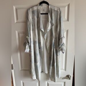 Aritzia Babaton Quincey Printed Duster Medium No Belt